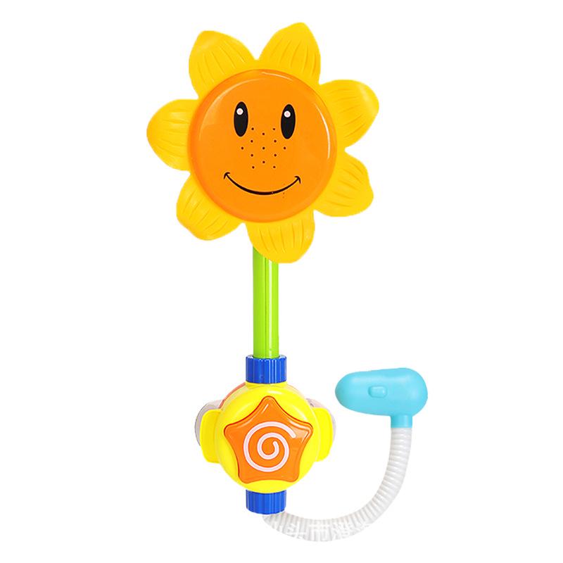 Kids Shower Bath Toys Cute Yellow Duck Waterwheel Elephant Toys Baby Faucet Bathing Water Spray Tool Dabbling Toy Dropshipping