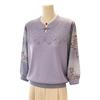 New 2026 Spring Style Stand Collar Long-Sleeved Top for Middle-Aged Women – Fashionable and High-End Feel