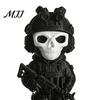 Creative Birthday Gift for Him 3D Printed Skeleton Figurine, Funny Soldier Statue with Small Ghost Figurine Weapon, Collectible Ornament Home