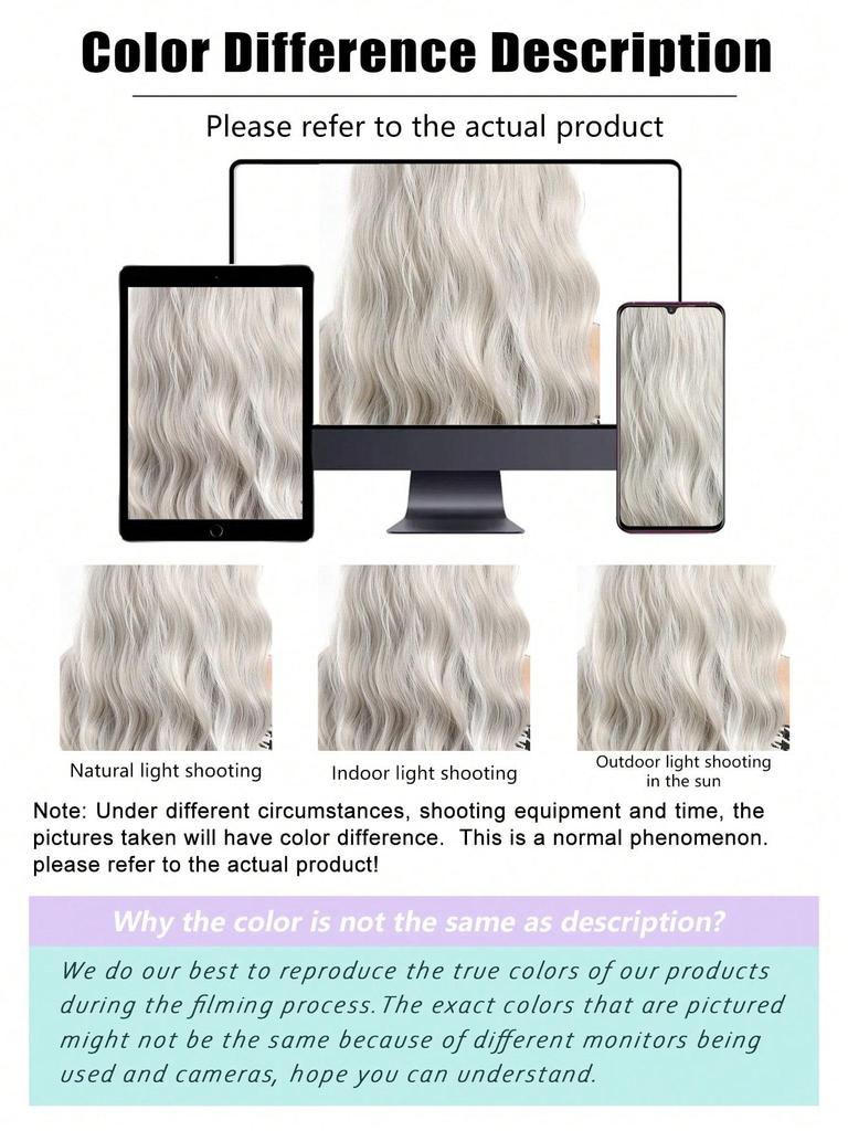 28 Inch Big Wavy Light Grey Wigs For Women Heat Resistant Fiber Wigs Beginners Friendly Wigs Perfort For Parties Halloween Christmas And Daily Use