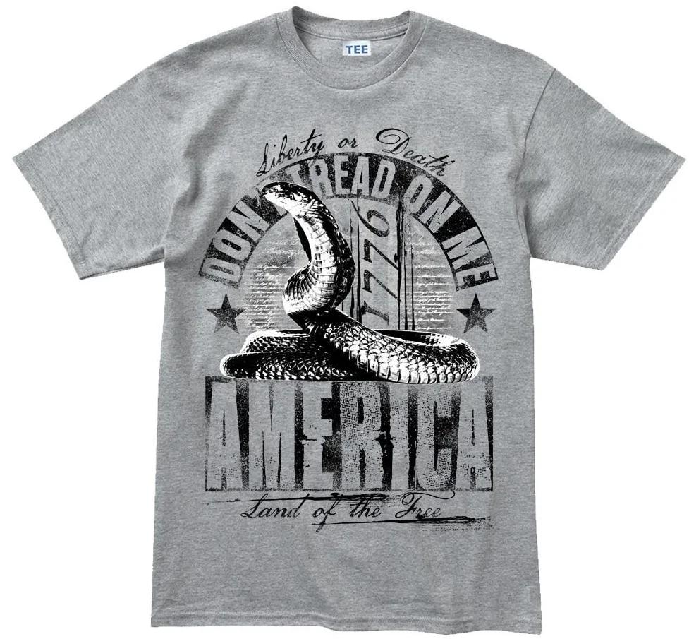 Liberty or Death America 1776 Dont Tread on Me TShirt Summer Cotton Short Sleeve ONeck Unisexs T Shirt New S3XL S