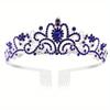 Crystal Crown Tiara With Comb Rhinestone Prom Diadem Headband For Women Bridal Wedding Hair Accessories Jewelry Tiara And Crowns