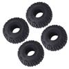 4 Pcs RC Wheel Tire with Hub Plastic Enhanced Handling High Simulation RC Crawler Tire for Axial SCX