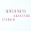Punte Unghie French Ombre Bianche Press-On - Manicure Rimovibile, Indossabile