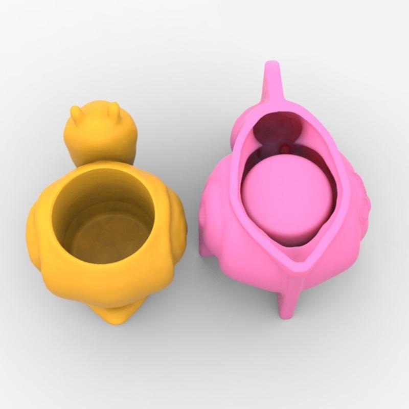 Concrete Silicone Flower Pot Mold 3D Snails Succulent Cement Plaster Mould Soap Candle Mold Office Home Desktop Decor