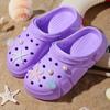 Starfish Seashell Clogs for Girls, Cute Shoes Accessories, Girls DIY Sandals Beach Decoration Outdoor Slippers 3057