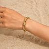 Minimalist Geometric Stainless Steel Bracelets 18K Gold Plated Thick Chunky Chain Bracelet for Women Waterproof Luxury Jewelry