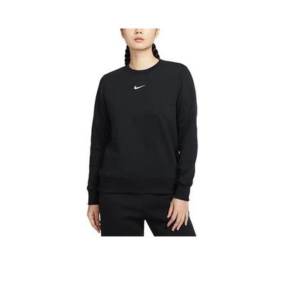 Women's Fleece Crewneck Sweatshirt Black