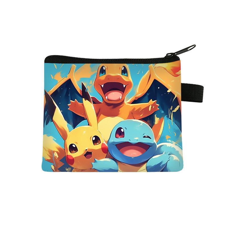 Pikachu children's coin purse, storage mini bag, cartoon portable key card bag