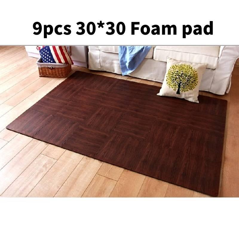 

Дерево 9 шт. Подсолнух Зерно Принт Пена Пазл Напольный Коврик Детские Коврики Ползание Dark Coffee