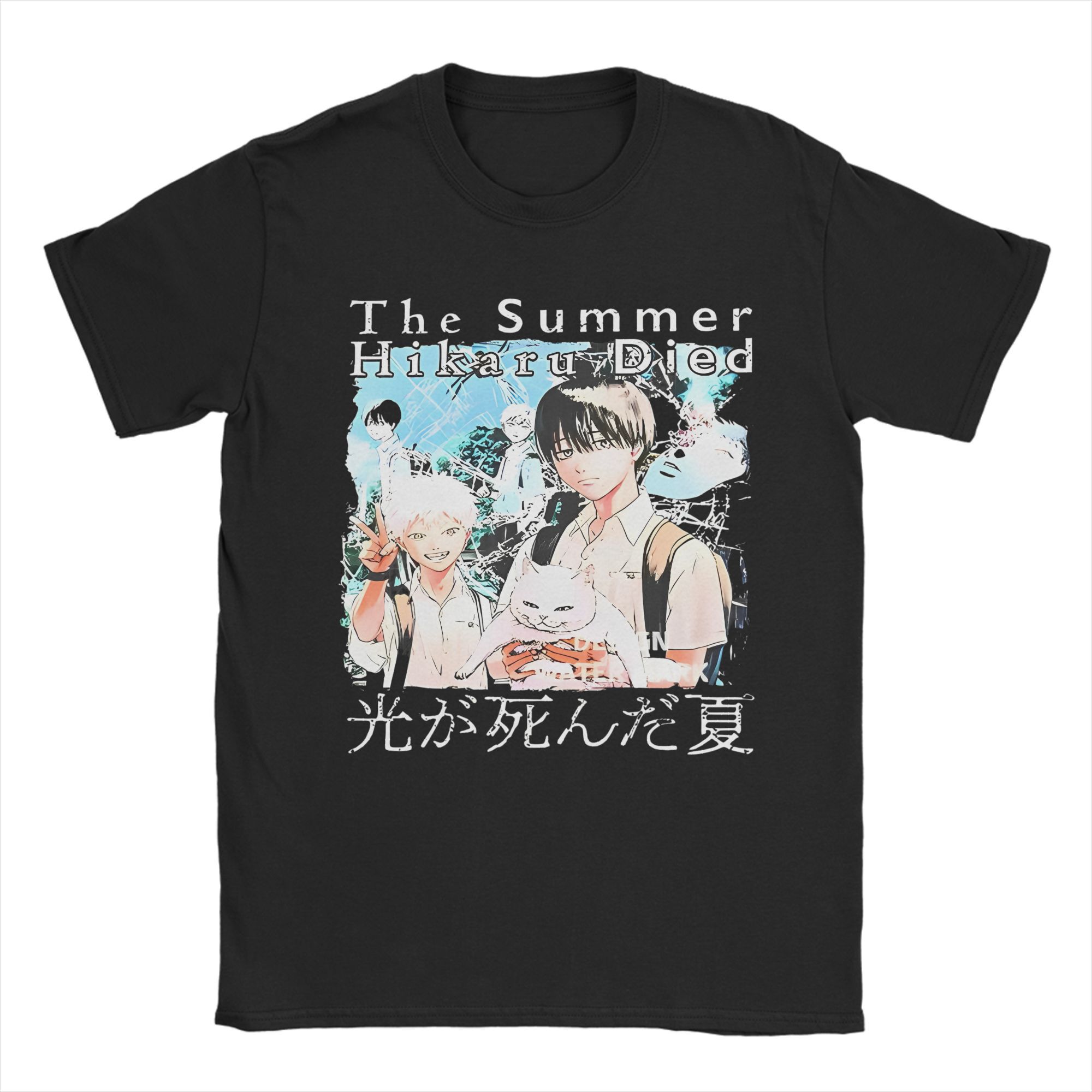 

Каваий Летом Хикару Умер Футболки Мужские Футболки с коротким рукавом и круглым вырезом Аниме 100% хлопок Летние топы 4XL