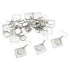 20PCS Earring Blanks Personality Hollow Out Stainless Steel DIY Earrings Trays for Jewelry Making DIY Craft
