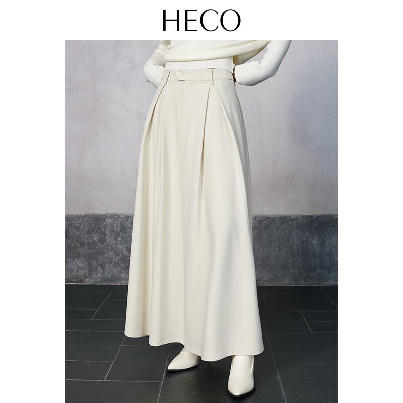 HECO Women s Minimalist A-Line Midi Skirt S