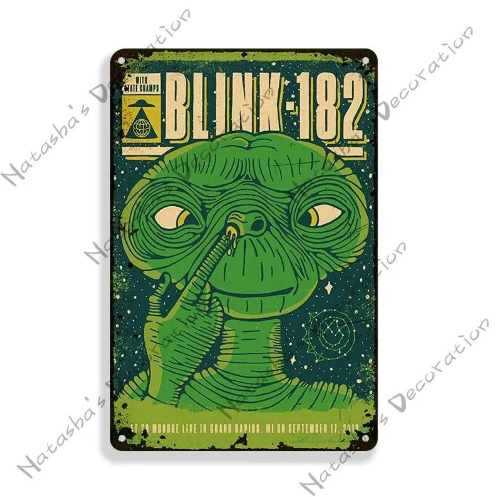 Blink-182 Retro Band Metal Sign, Vintage Music Poster 30x20cm 30