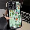 Phone Case for iPhone 17 Air 16E 15 16 Pro Max Cactus Pattern Cover 14 Plus 13 12 Mini Soft Shell Silicone Fundas