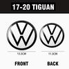 For Volkswagen VW 2pcs Car ABS Emblem Front Hood Badge Rear Trunk Sticker Decoration for Volkswagen VW Tiguan 2017 2018 2019 2020 2022-2023 NE4