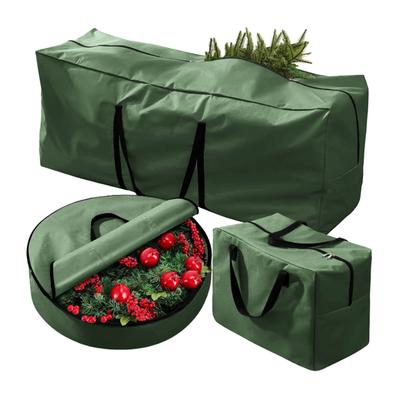 Artificial Tree Storage Bag Artificial Tree Storage Bag Set Large Capacity Water Proof Oxford Cloth Xmas Tree Storage Bags