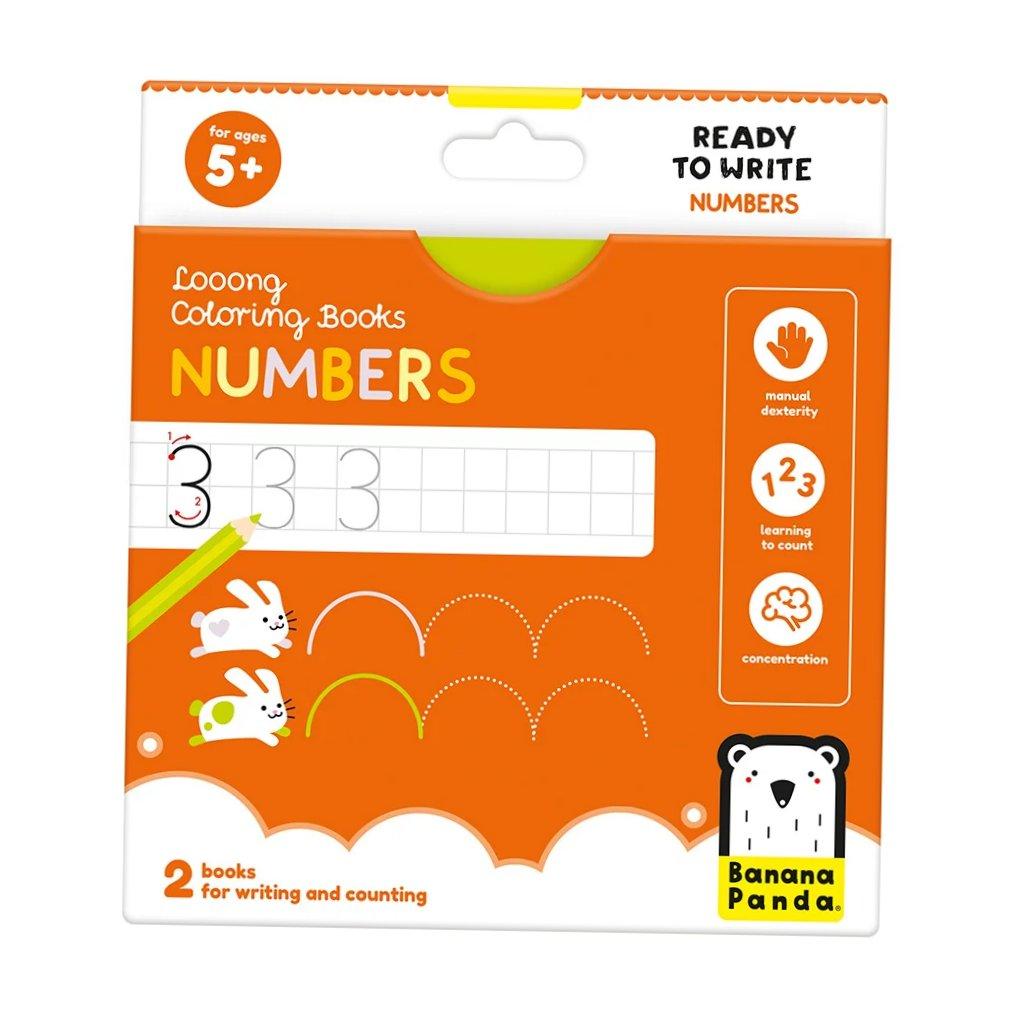 Looong Coloring Books - Ready To Write. Numbers 5+