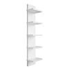 Libreria da Parete a 5 Piani Mensole Galleggianti Scaffale in Legno Decorazione per Bagno Scaffale Portaoggetti Spesso da Parete Organizzatore per Cucina
