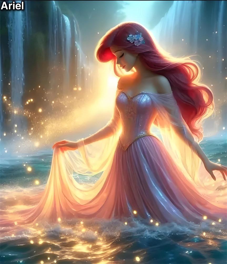 Disney 5D Diamond Painting Princesses and Princes Cross Stitch Mosaic Kit Home Decor Wall Sticker DIY Handmade Gift