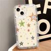 ins color star apple 17 mobile phone case iphone16promax transparent soft rubber 13/12/11 anti-drop XR