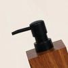Luxury Walnut Wood Soap Dispenser 200/400ml Large Capacity Lotion Bottles Push-Type Shampoo Bottles for Hand Soap Shower Gel