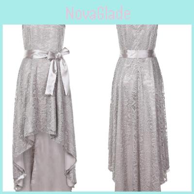 Elegant Womens Lace Long Bridesmaid Dress For Formal Weddings And Cocktail Parties