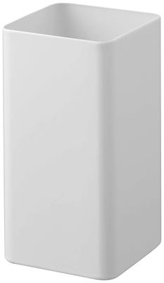 Yamazaki Kitchen Tool X X Compact Yet Large 5183 Stand, Square, White, Approx. W9.5 D9.5 H18cm, Plate, Capacity,