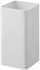 Yamazaki Kitchen Tool x x Compact yet Large 5183 Stand, Square, White, Approx. W9.5 D9.5 H18cm, Plate, Capacity,