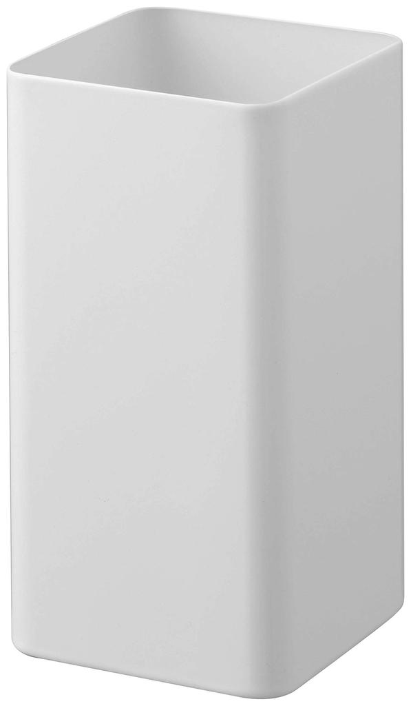 Yamazaki Kitchen Tool x x Compact yet Large 5183 Stand, Square, White, Approx. W9.5 D9.5 H18cm, Plate, Capacity,