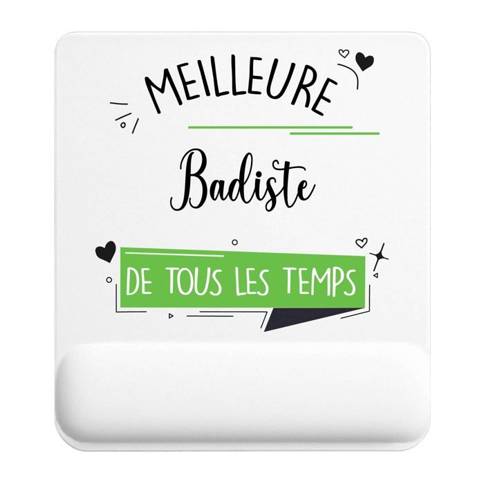 Tapis de souris - PLANETEE - Badiste Meilleure temps femme - 22x18 cm - ép. 3 mm - Impression sublimation HD
