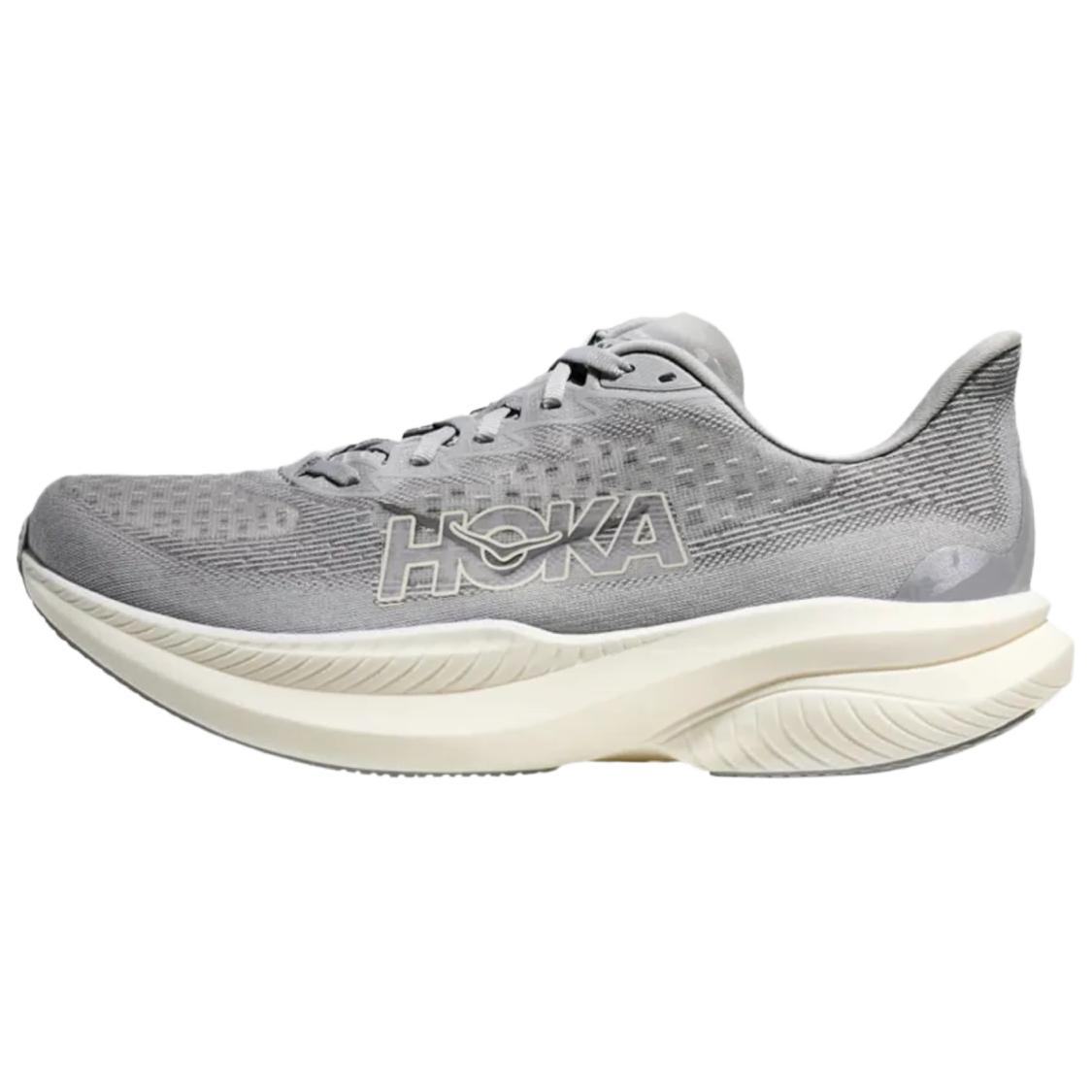 

HOKA ONE ONE MACH 6 Износостойкие Повседневные Кроссовки с Низким Верхом Мужские Серые 43
