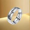 High-End Stainless Steel Titanium Couple Rings - No Fade, Plain Design