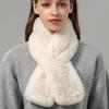 Otter Rabbit Scarf Women's Temperament Versatile Cute Neck Pad Thickened Warm Scarf Reversible Real Wool Woven Fur Collar