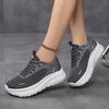 Large Size Wide Head Sports Shoes Thick Sole Wide Last Casual Running Shoes Breathable Comfortable Barefoot Travel Shoes