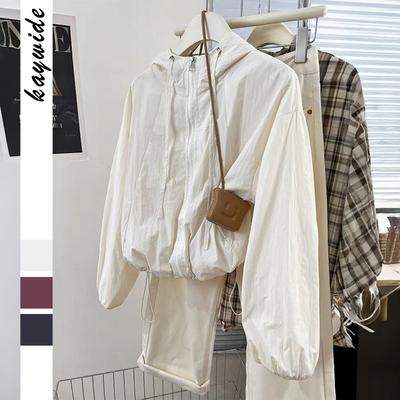 Casual Zipper Simple Solid Color Long-sleeved Jacket for Women 2025 Autumn and Winter