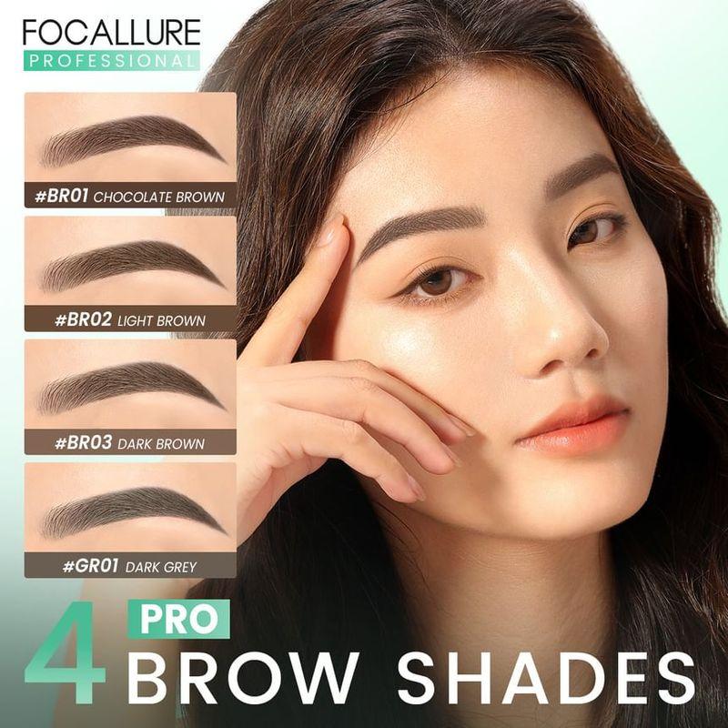 FOCALLURE - 2 In 1 Eyebrow Pencil - 4 Colors