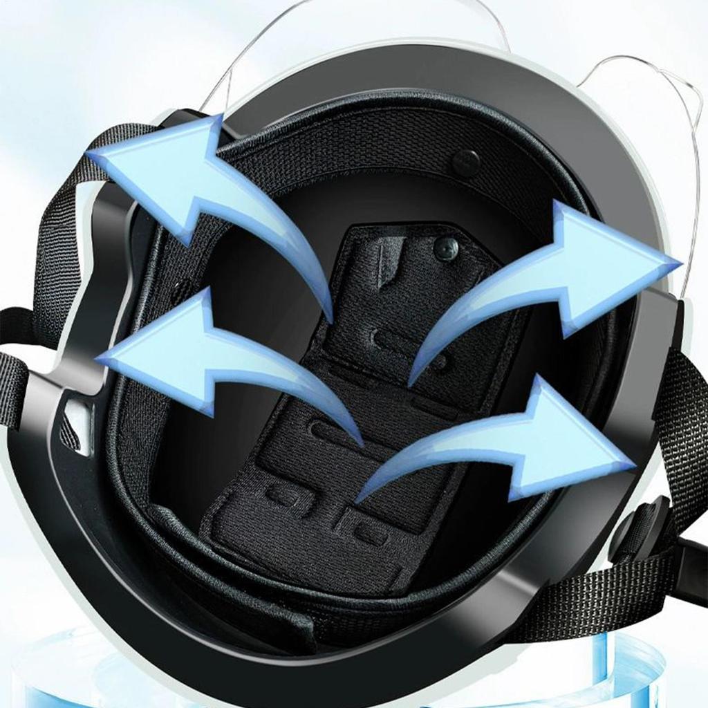 Motorcycle Helmet for Men Women Bicycle Helmet Breathable Anti-UV Ear Protection Safety Hat Electric Scooter Riding Helmet