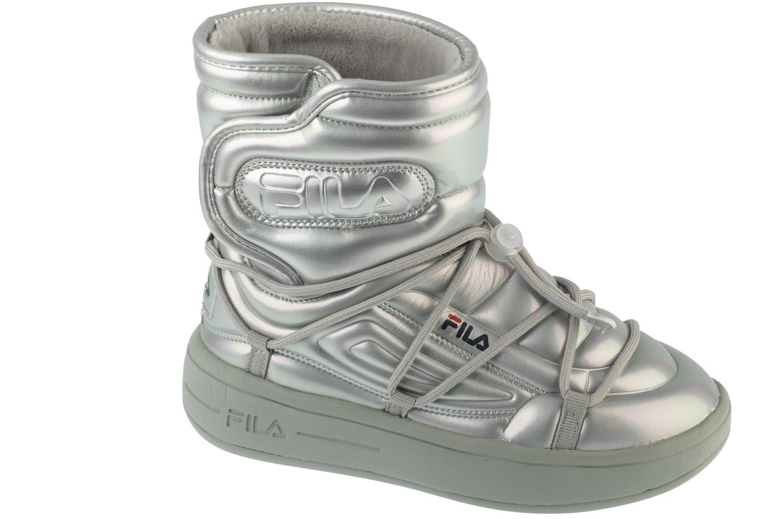 Fila Superbubble Boot, Damen silberne Stiefel 42 silber