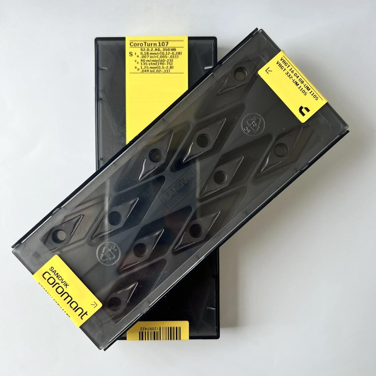 

Original Sandvik / VBGT160408-UM 1105 / CNC lathe carbide blade 10 Pcs