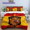 Spain National Football Logo Pattern Bedding Home Decoration Birthday Gift (1 * Duvet Cover + 2 * Pillowcase, Without Core),fan Merchandise.