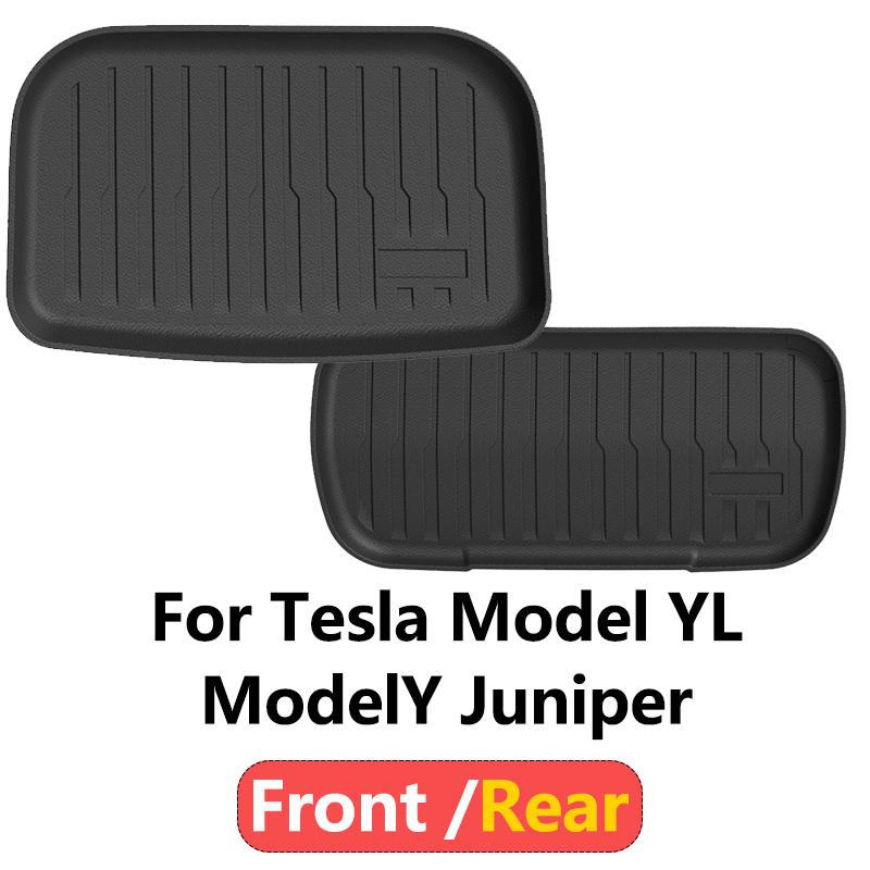 Protective Cover TPE Trunk Anti-slip Pad Car Front Rear Trunk Mats for Tesla Model YL/Y Juniper Model 3 Highland Car Accessories