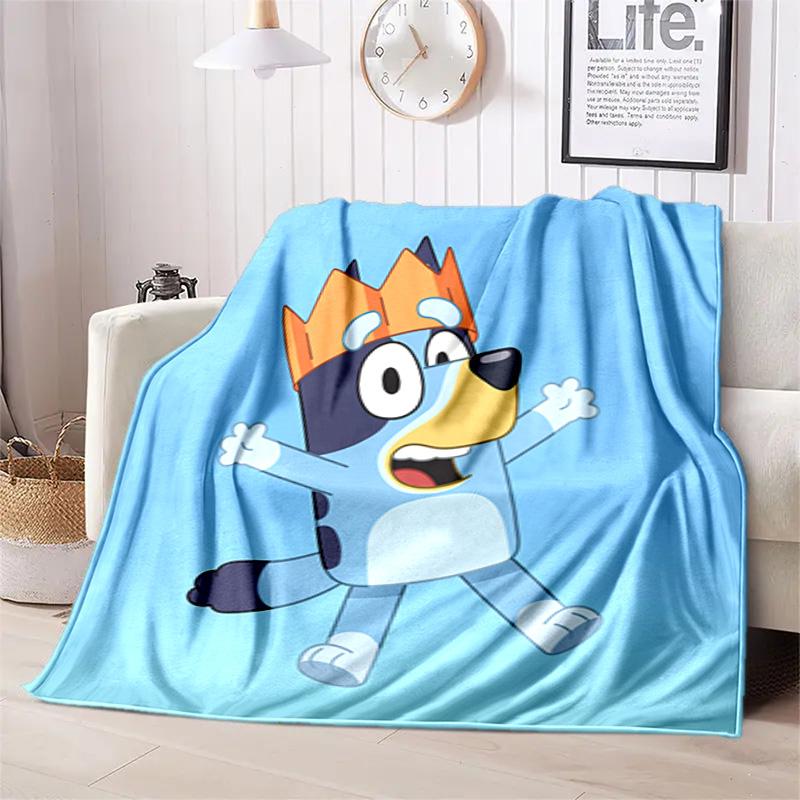 Bluey Blanket Suitable All Seasons Soft Comfortable Sofa Office Home Blanket Holiday Birthday Gift Bluey 128 140