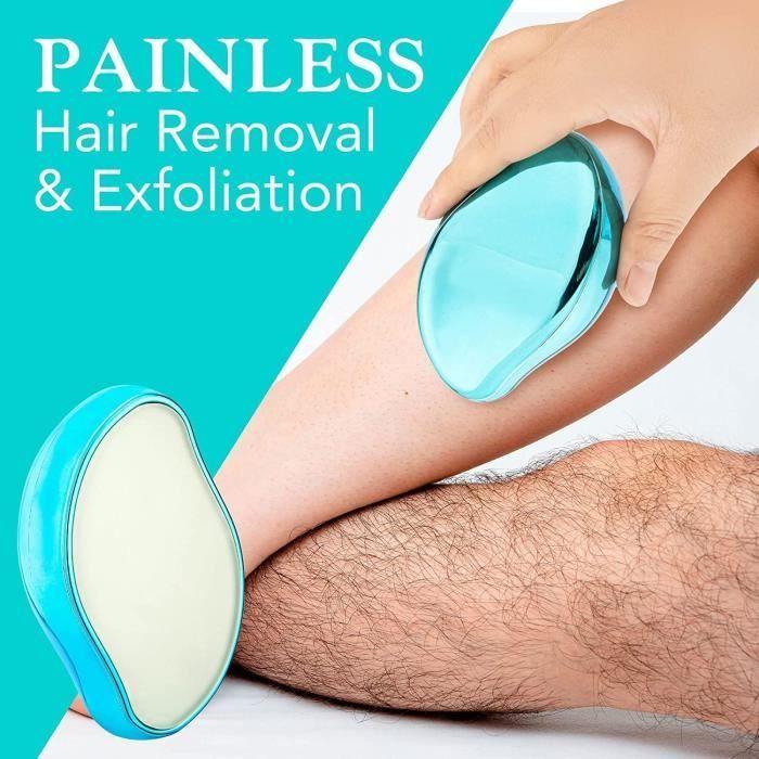 Epilator - Crystal Hair Eraser - Physical Hair Removal - Painless - Exfoliation - Smooth Skin
