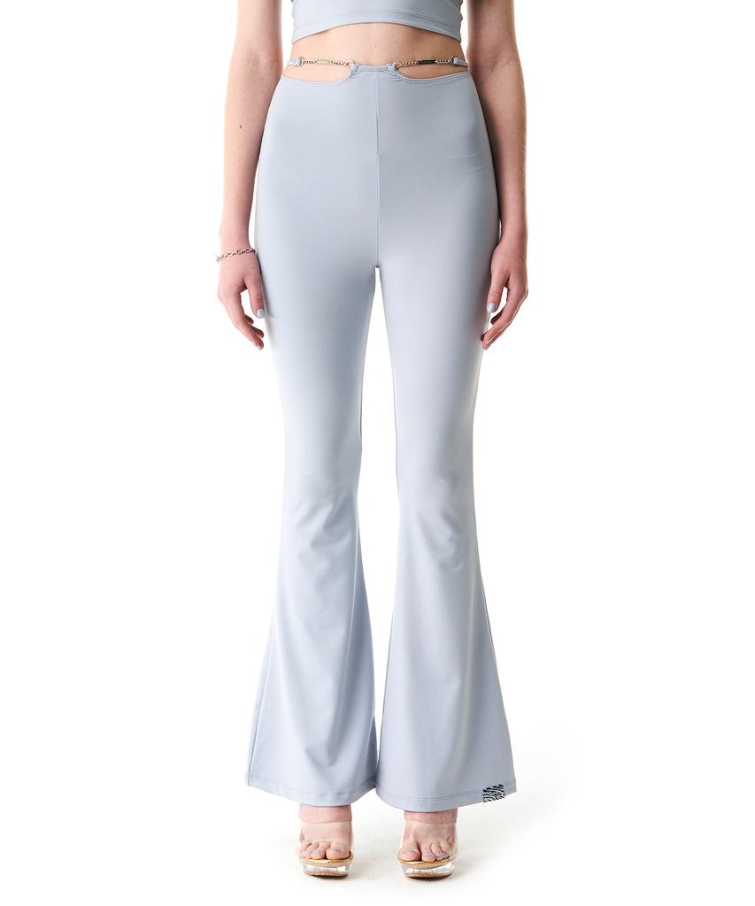 BADEE Chain V-String Bootscut Pants Baby Blue