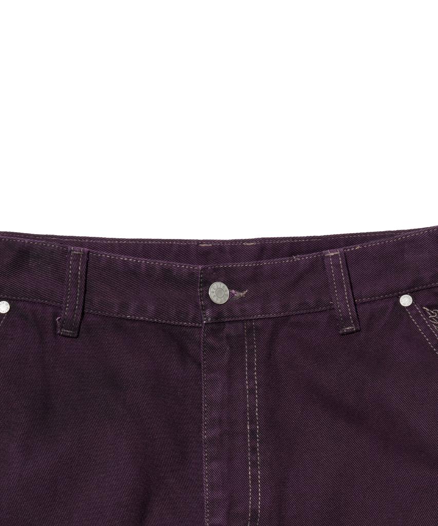 BROWNBREATH Stamp Tag Double Knee Pants - Purple