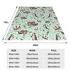 Sea Otters Blanket Cute Animal Travelling Flannel Throw Blanket Warm Soft Living Room Customized Bedspread Gift