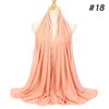 women plain bubble pearl chiffon scarf Head hijab wrap solid shawls headband foulard femme muslim hijabs stores