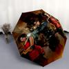 1pc Resident Evil- Automatic Opening/Closing Umbrella with Convenient Three-Fold Design, 8 Iron Ribs - for Outdoor Daily UseA09