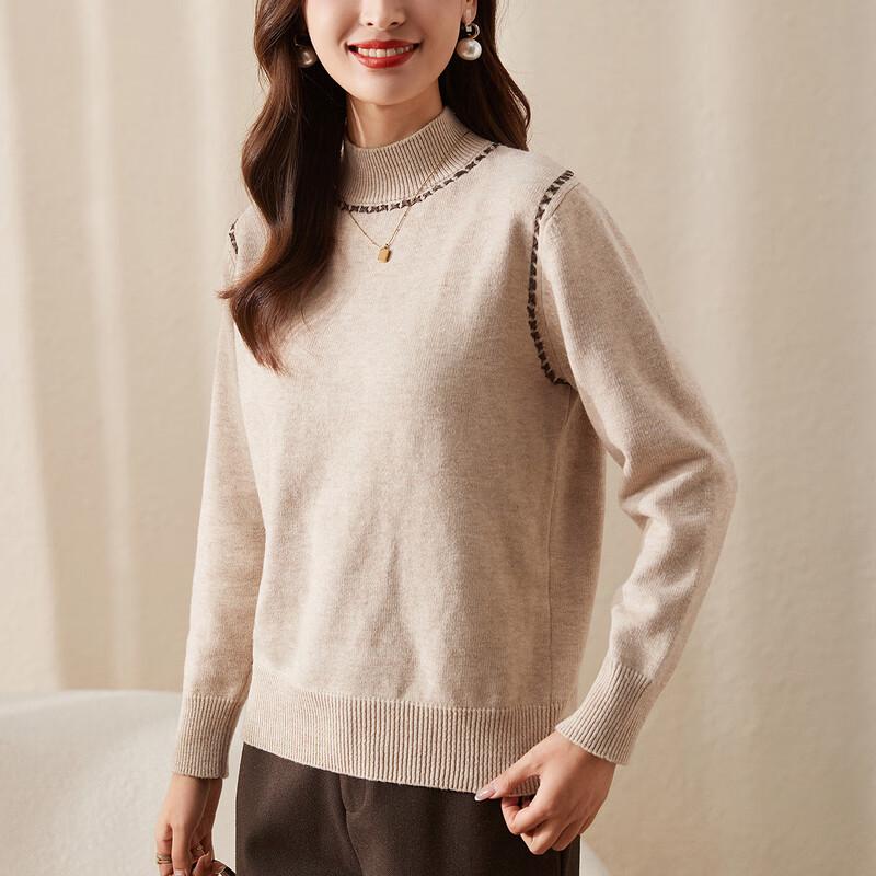 Jianhu Women's Warm High-Neck Pullover Sweater